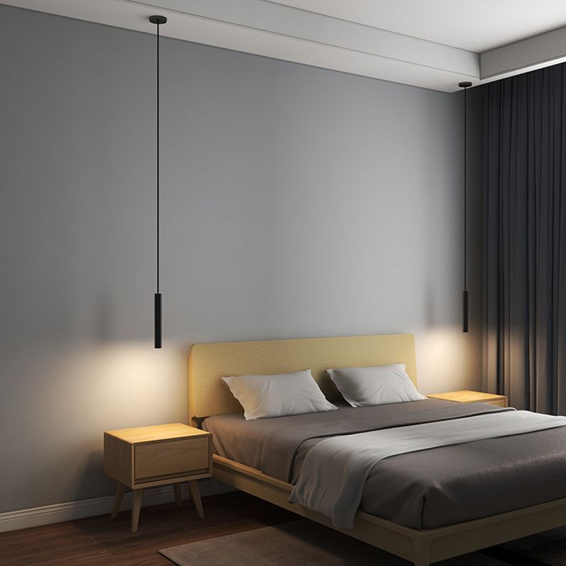 Pendellampa i Metall | Cylindrisk Minimalform | LED-ljuskälla ingår