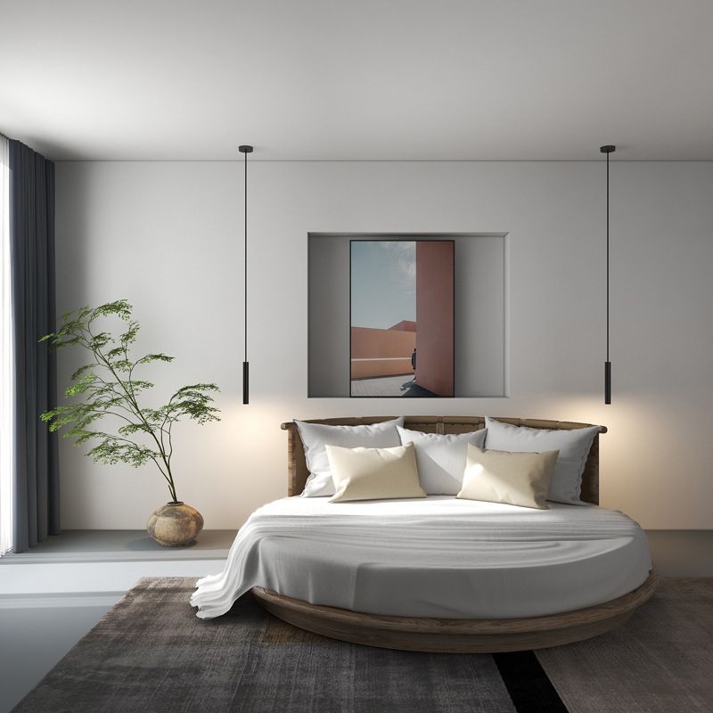 Pendellampa i Metall | Cylindrisk Minimalform | LED-ljuskälla ingår