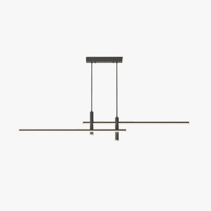 Pendelleuchte aus Metall | Lineares LED-Design | Moderne nordische Decke
