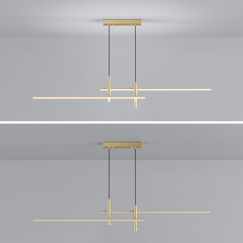 Pendellampa i Metall | Linjär LED-design | Modernt Nordiskt Tak