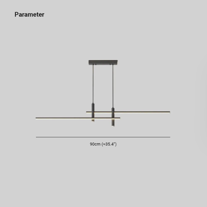 Pendellampa i Metall | Linjär LED-design | Modernt Nordiskt Tak8