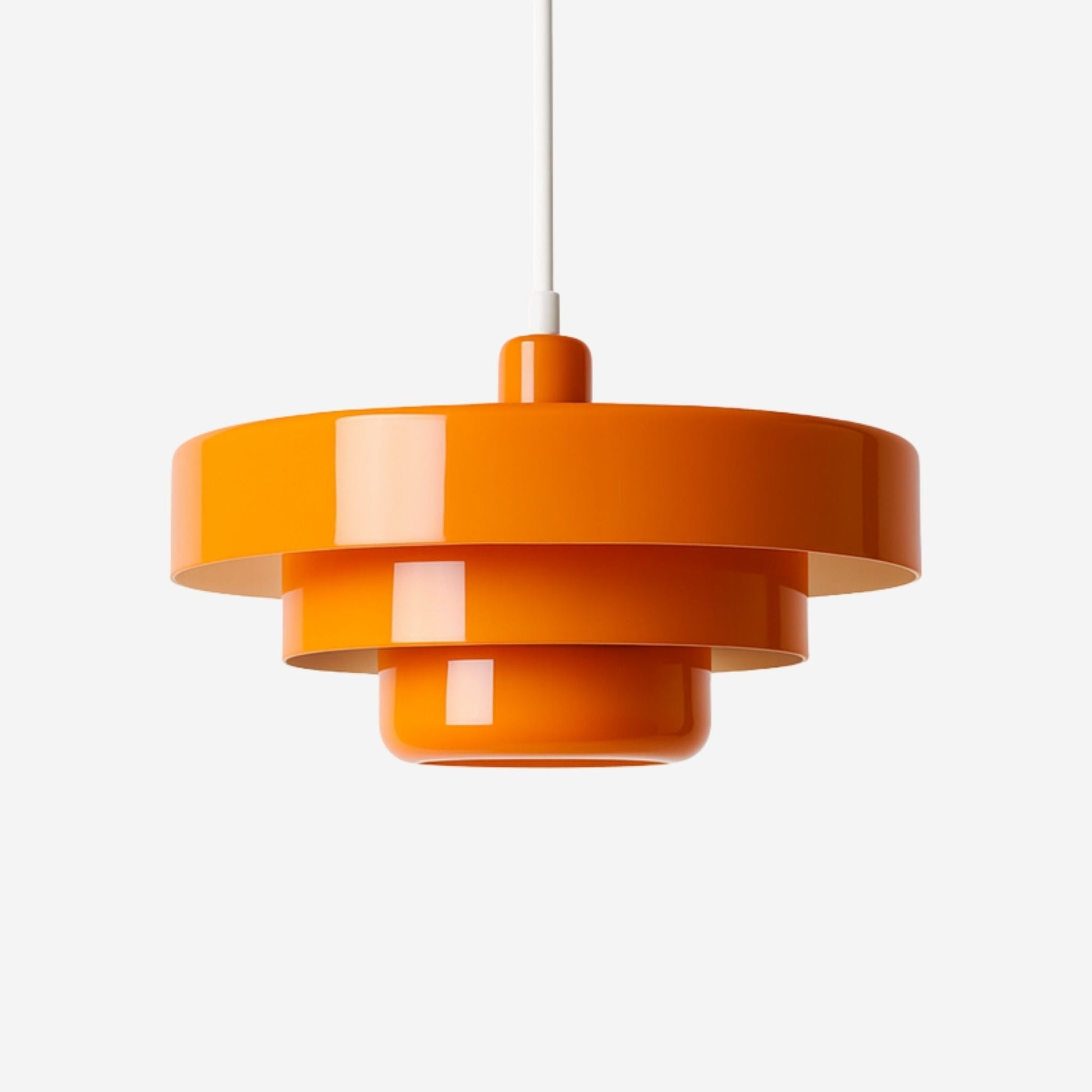 Pendellampa i Metall | Skiktad Skärm | Bauhaus-inspirerad Mid-century Design
