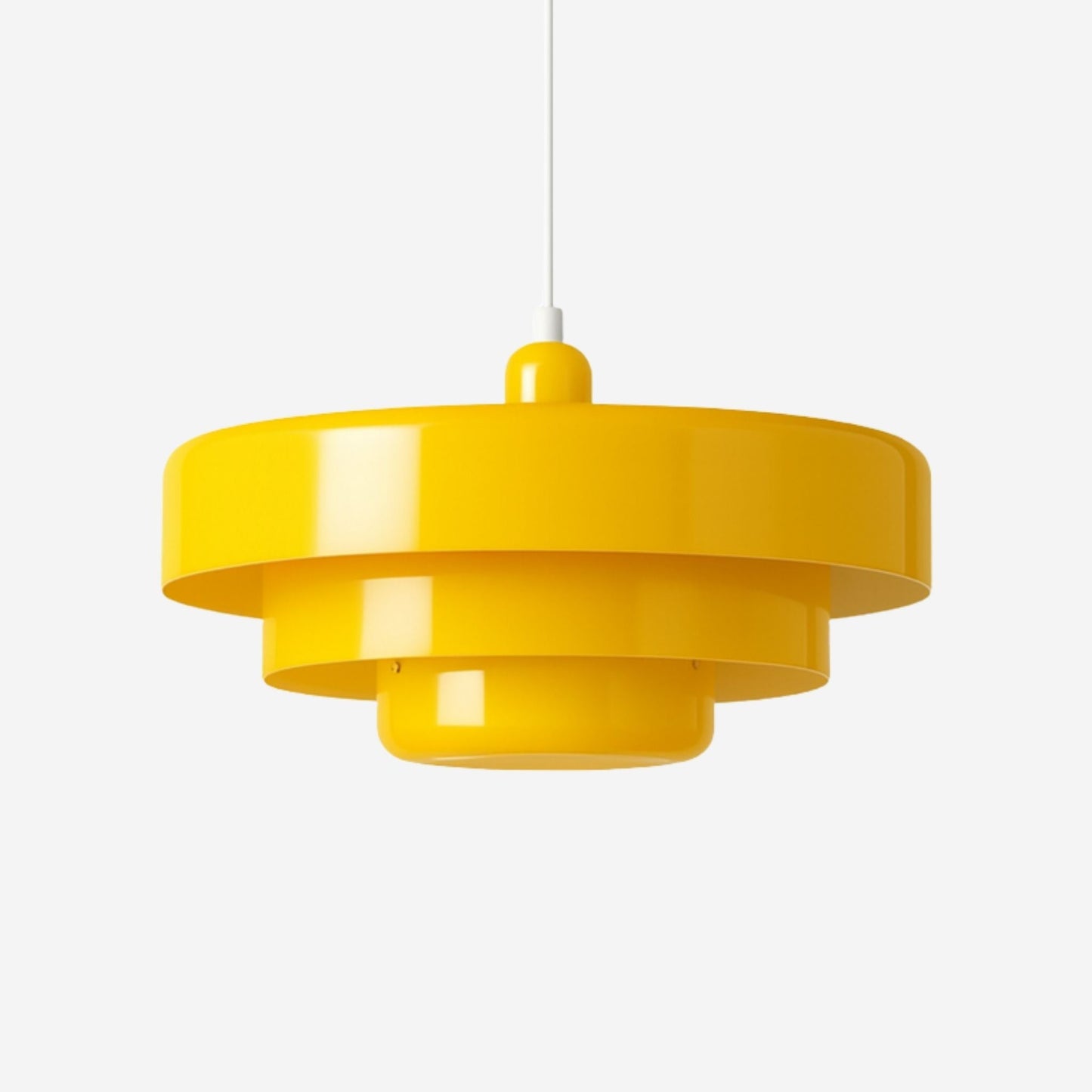 Pendellampa i Metall | Skiktad Skärm | Bauhaus-inspirerad Mid-century Design