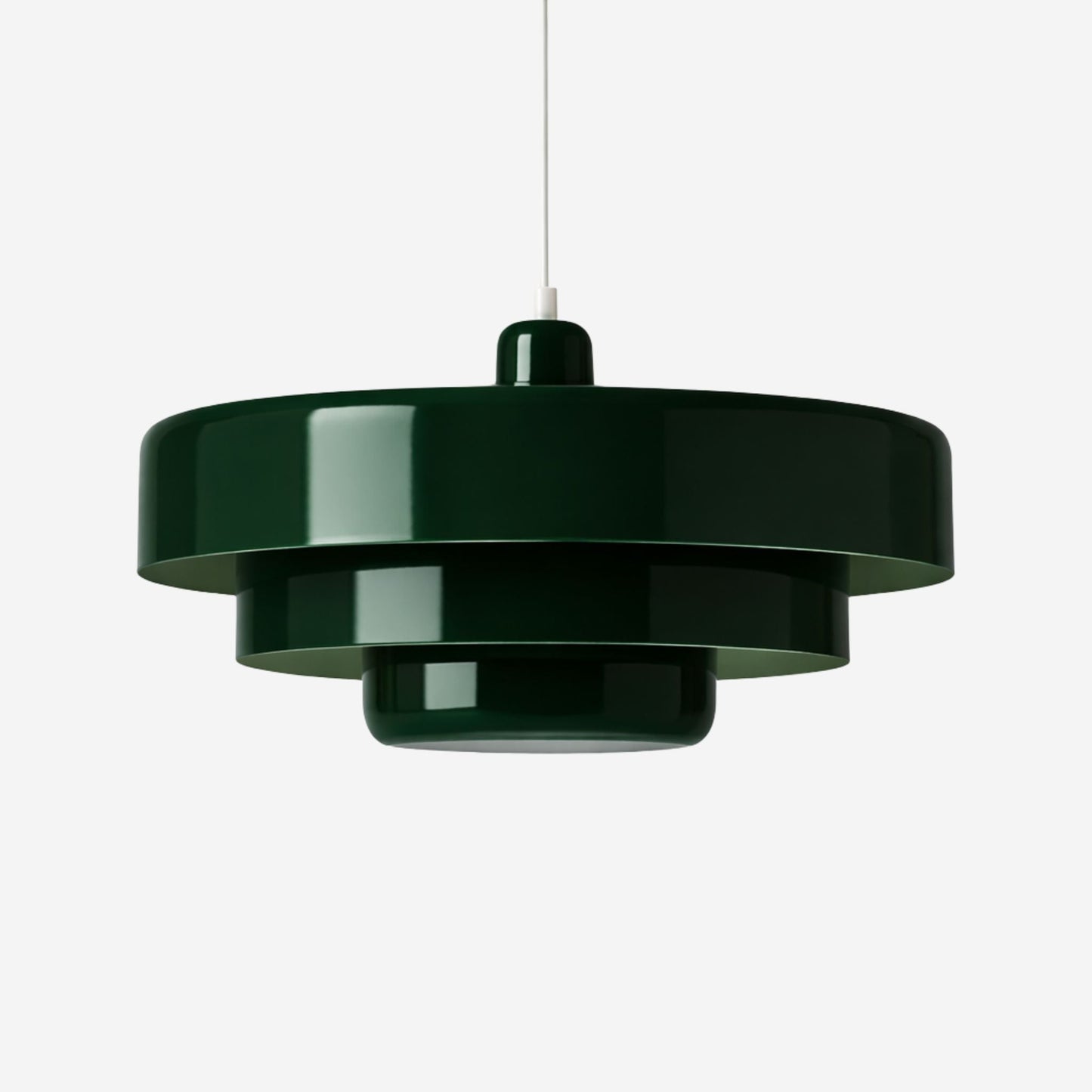 Pendellampa i Metall | Skiktad Skärm | Bauhaus-inspirerad Mid-century Design