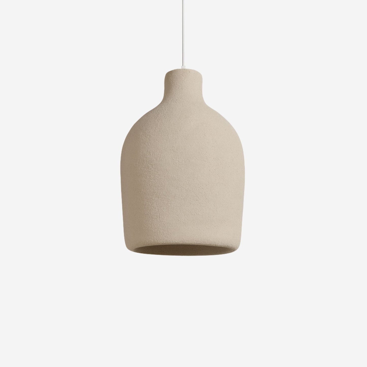 Pendellampa i Stenliknande Material | Organisk Form | Wabi-Sabi-Design
