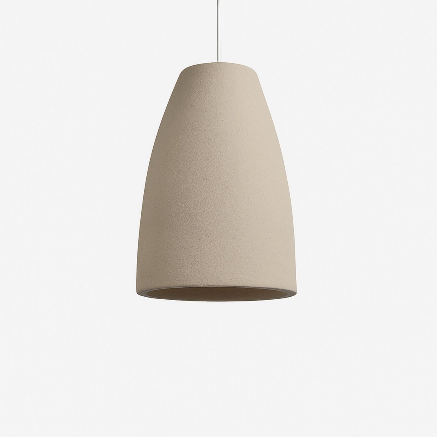 Pendellampa i Stenliknande Material | Organisk Form | Wabi-Sabi-Design