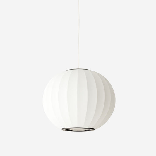 Pendellampa med Vävd Bollskärm | Diffust Ljus | Tidlös Inomhusdesign