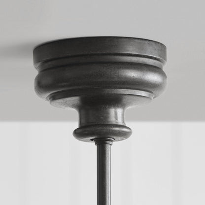 Ljuskrona Linjär med 2 Tygskärmar | Antik Mässing, Svart eller Vit Metall | L 157,5 cm | LED-lampor Ingår