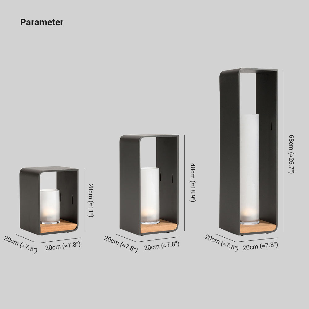 Utomhusgolvlampa LED | solenergi eller fast anslutning | 28, 48 eller 68 cm | IP65 för trädgård