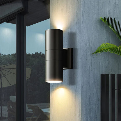 Up-&-Down-LED-Außenwandleuchte | Wasserdichtes Aluminium IP65 | 6–36 W | Schwarze & graue Fassadenbeleuchtung