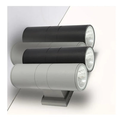 Up-&-Down-LED-Außenwandleuchte | Wasserdichtes Aluminium IP65 | 6–36 W | Schwarze & graue Fassadenbeleuchtung