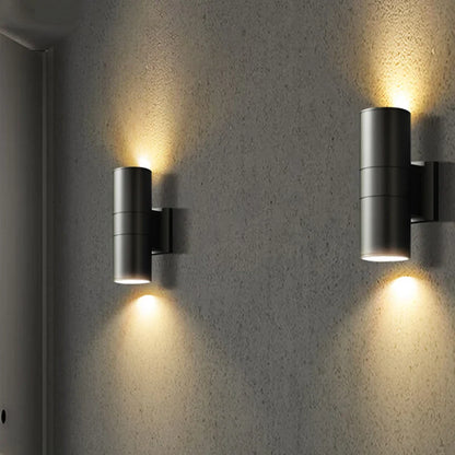 Up-&-Down-LED-Außenwandleuchte | Wasserdichtes Aluminium IP65 | 6–36 W | Schwarze & graue Fassadenbeleuchtung