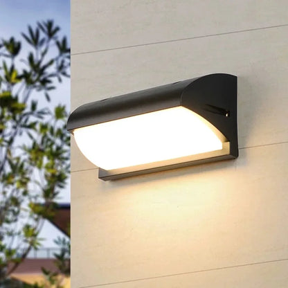 LED-Außenwandleuchte mit Bewegungssensor | Radar mit automatischer Einschaltung | Wasserdicht IP65 | Schwarz 30 W für den Garten