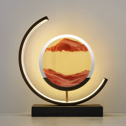 Sands of Time Liten Bordslampa - Elegant LED Bordslampa För Inomhusbruk, Minimalistisk Design, Varm Belysning - 3