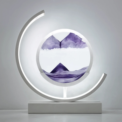 Sands of Time Liten Bordslampa - Elegant LED Bordslampa För Inomhusbruk, Minimalistisk Design, Varm Belysning - 9