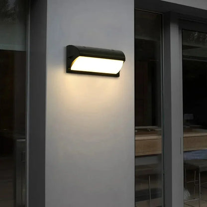 LED-Außenwandleuchte mit Bewegungssensor | Radar mit automatischer Einschaltung | Wasserdicht IP65 | Schwarz 30 W für den Garten