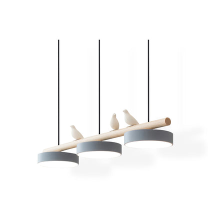 Pendelleuchte mit Vogel LED | Verstellbarer Vogel in 6 Farben | Warmweiß oder Dimmbar | Weißes oder Schwarzes Kabel