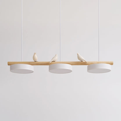Pendelleuchte mit Vogel LED | Verstellbarer Vogel in 6 Farben | Warmweiß oder Dimmbar | Weißes oder Schwarzes Kabel