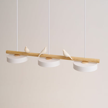 Pendelleuchte mit Vogel LED | Verstellbarer Vogel in 6 Farben | Warmweiß oder Dimmbar | Weißes oder Schwarzes Kabel