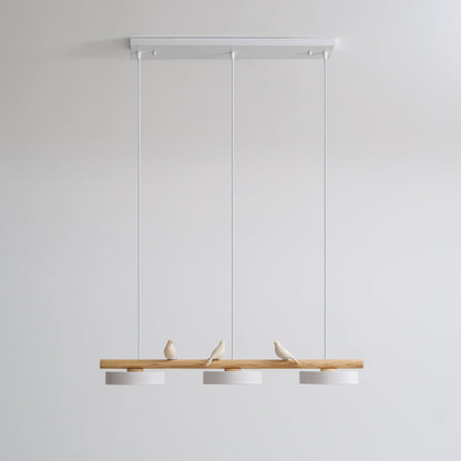 Pendelleuchte mit Vogel LED | Verstellbarer Vogel in 6 Farben | Warmweiß oder Dimmbar | Weißes oder Schwarzes Kabel