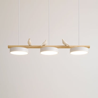 Pendelleuchte mit Vogel LED | Verstellbarer Vogel in 6 Farben | Warmweiß oder Dimmbar | Weißes oder Schwarzes Kabel