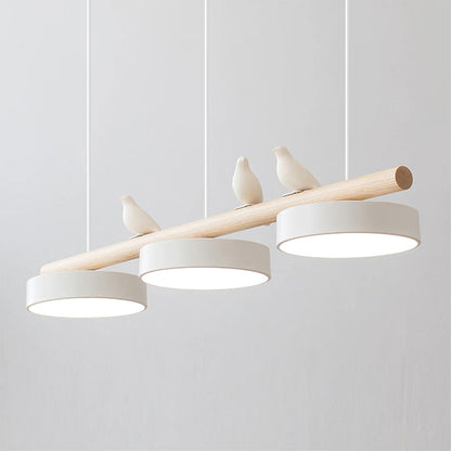 Pendelleuchte mit Vogel LED | Verstellbarer Vogel in 6 Farben | Warmweiß oder Dimmbar | Weißes oder Schwarzes Kabel