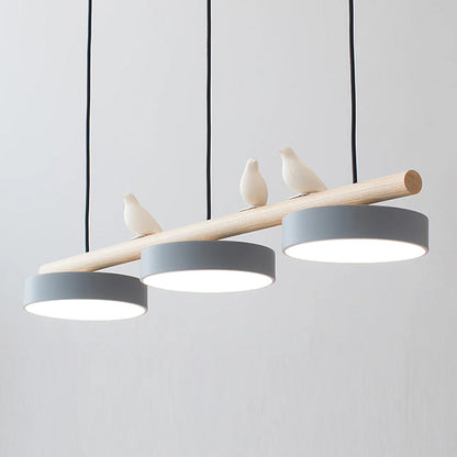 Pendelleuchte mit Vogel LED | Verstellbarer Vogel in 6 Farben | Warmweiß oder Dimmbar | Weißes oder Schwarzes Kabel