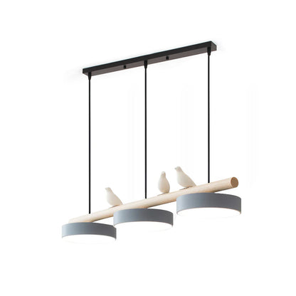 Pendelleuchte mit Vogel LED | Verstellbarer Vogel in 6 Farben | Warmweiß oder Dimmbar | Weißes oder Schwarzes Kabel