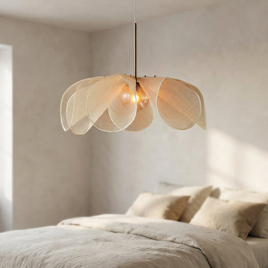 Sorela | Textil Pendellampa med Organisk Form