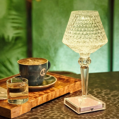 Sparkle Liten Bordslampa - Elegant LED Bordslampa Med Varm Belysning För Inomhusbruk - 4