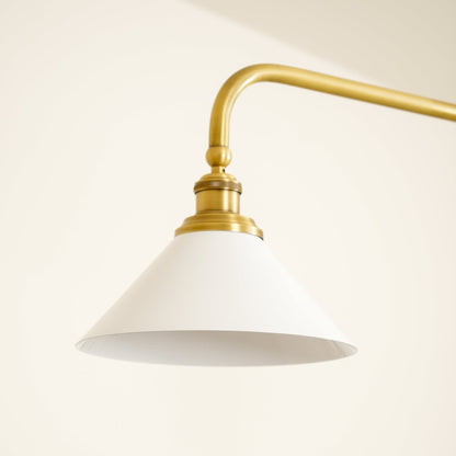 Pendellampa i Retrostil med 2 Skärmar | Aluminium eller Keramik | L 102 cm | För Köksö och Matbord