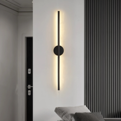 Vägglampa i Aluminium | Integrerad LED-stav | Minimalistisk design