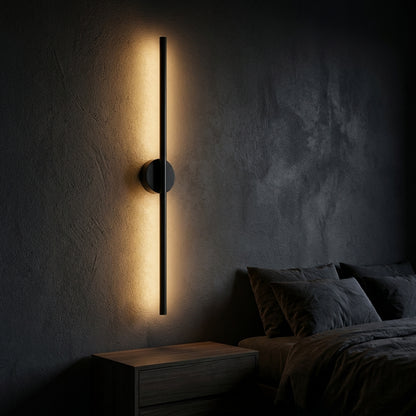 Vägglampa i Aluminium | Integrerad LED-stav | Minimalistisk design