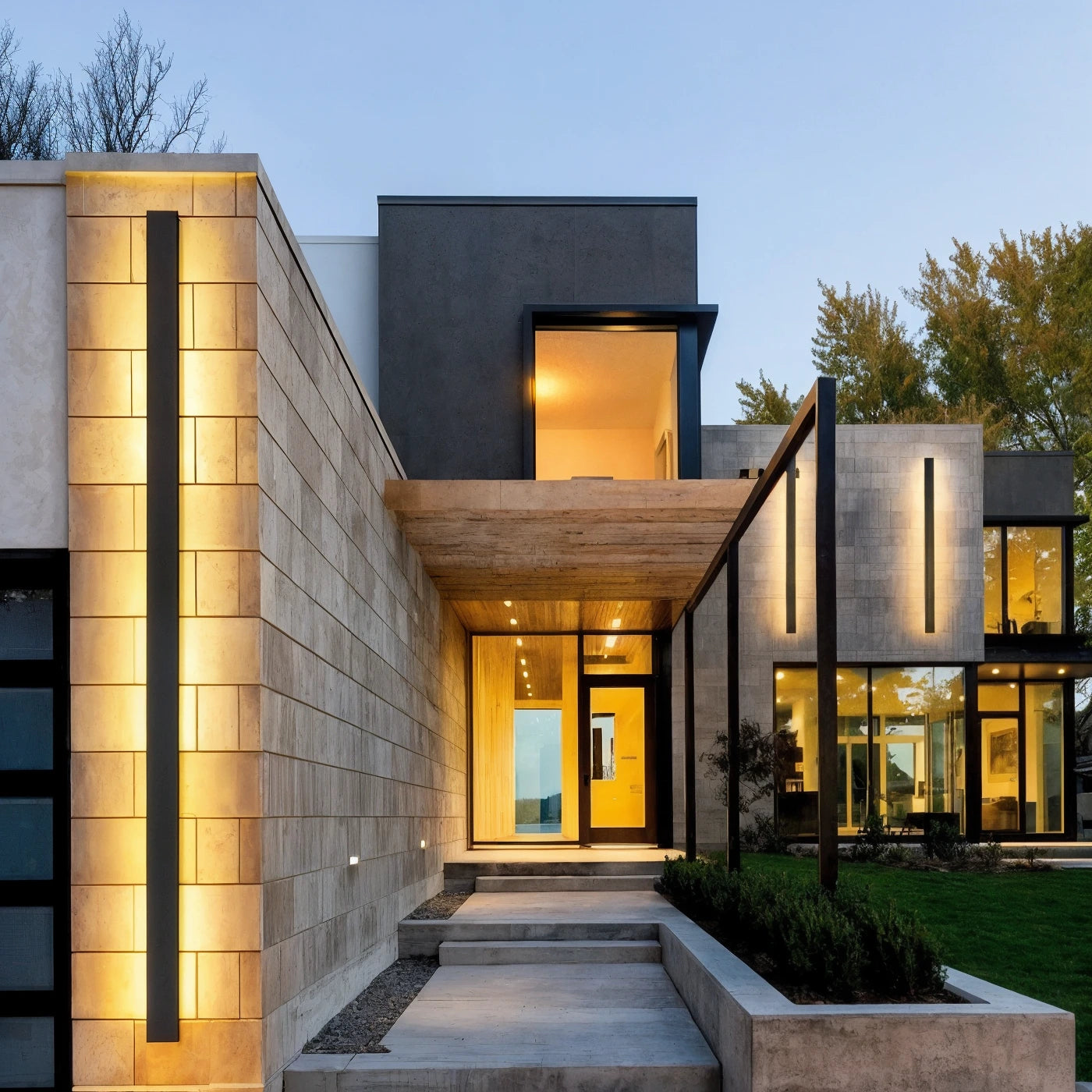 Vinteris | Robust Elegant Utomhusvägglampa för Atmosfärisk Belysning 0