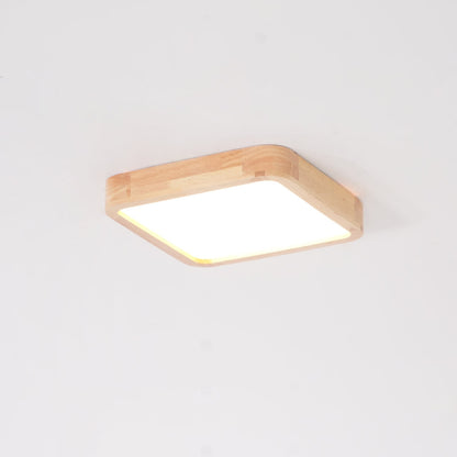 Taklampa i Trä och Akryl | Rund, Fyrkantig eller Rektangulär | Varmvit, Kallvit eller Dimbar LED | 30–80 cm
