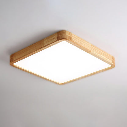 Taklampa i Trä och Akryl | Rund, Fyrkantig eller Rektangulär | Varmvit, Kallvit eller Dimbar LED | 30–80 cm