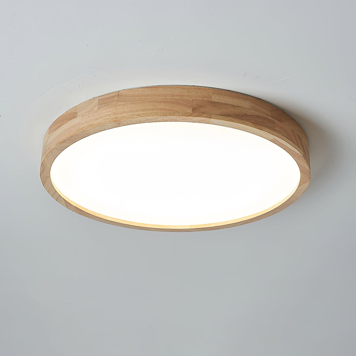 Taklampa i Trä och Akryl | Rund, Fyrkantig eller Rektangulär | Varmvit, Kallvit eller Dimbar LED | 30–80 cm