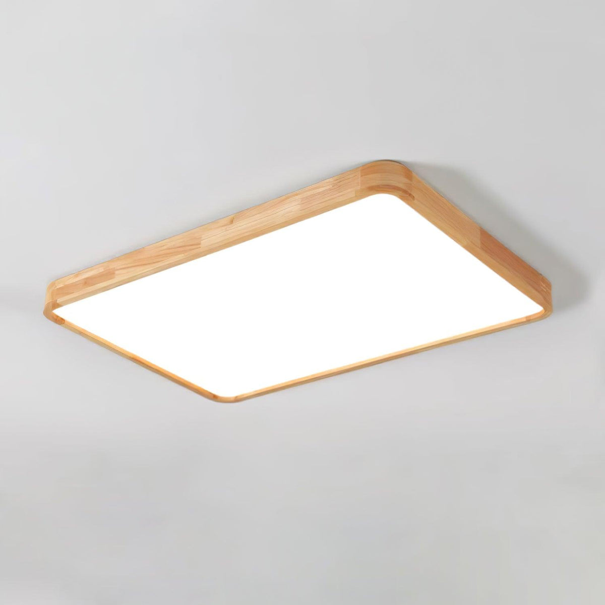 Taklampa i Trä och Akryl | Rund, Fyrkantig eller Rektangulär | Varmvit, Kallvit eller Dimbar LED | 30–80 cm