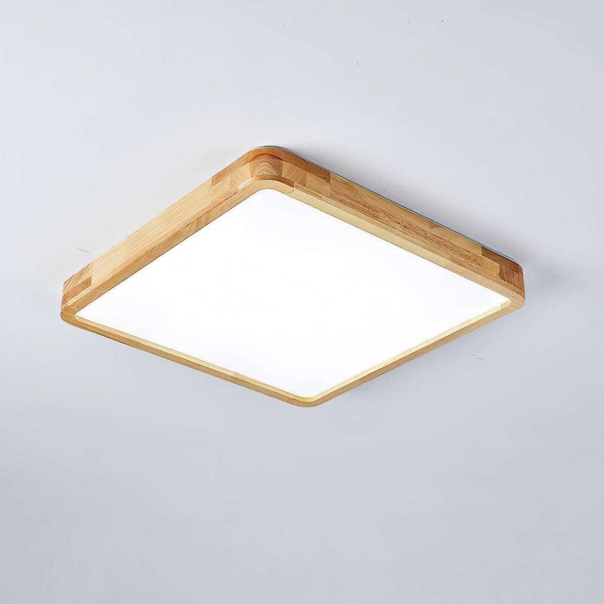 Taklampa i Trä och Akryl | Rund, Fyrkantig eller Rektangulär | Varmvit, Kallvit eller Dimbar LED | 30–80 cm