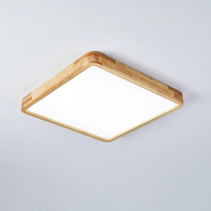 Taklampa i Trä och Akryl | Rund, Fyrkantig eller Rektangulär | Varmvit, Kallvit eller Dimbar LED | 30–80 cm