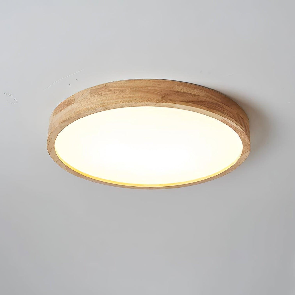 Taklampa i Trä och Akryl | Rund, Fyrkantig eller Rektangulär | Varmvit, Kallvit eller Dimbar LED | 30–80 cm