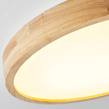 Taklampa i Trä och Akryl | Rund, Fyrkantig eller Rektangulär | Varmvit, Kallvit eller Dimbar LED | 30–80 cm