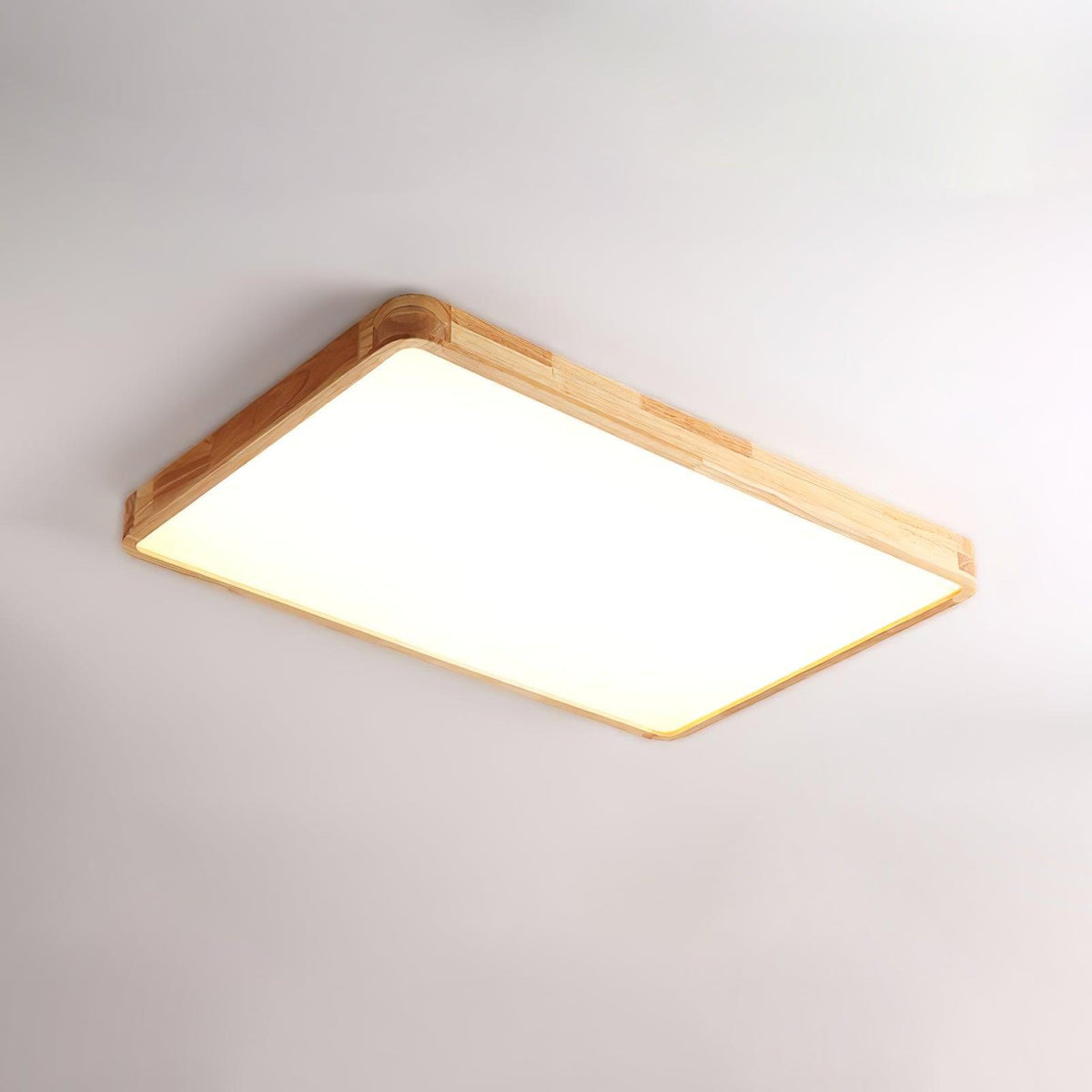 Taklampa i Trä och Akryl | Rund, Fyrkantig eller Rektangulär | Varmvit, Kallvit eller Dimbar LED | 30–80 cm
