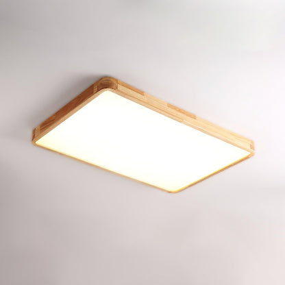 Taklampa i Trä och Akryl | Rund, Fyrkantig eller Rektangulär | Varmvit, Kallvit eller Dimbar LED | 30–80 cm