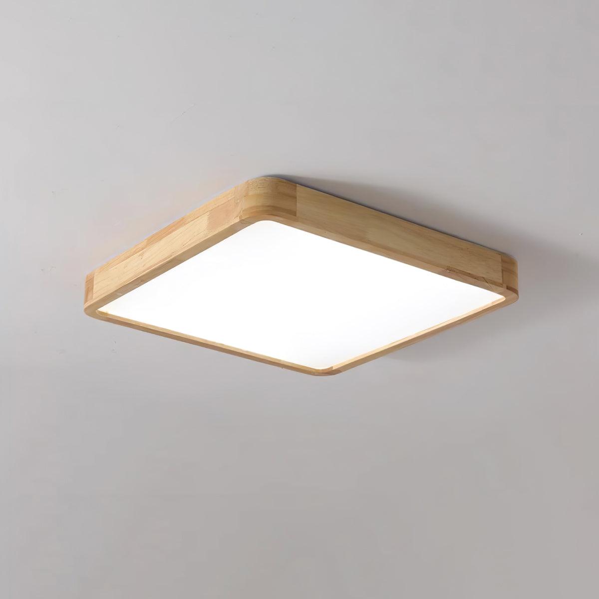 Taklampa i Trä och Akryl | Rund, Fyrkantig eller Rektangulär | Varmvit, Kallvit eller Dimbar LED | 30–80 cm