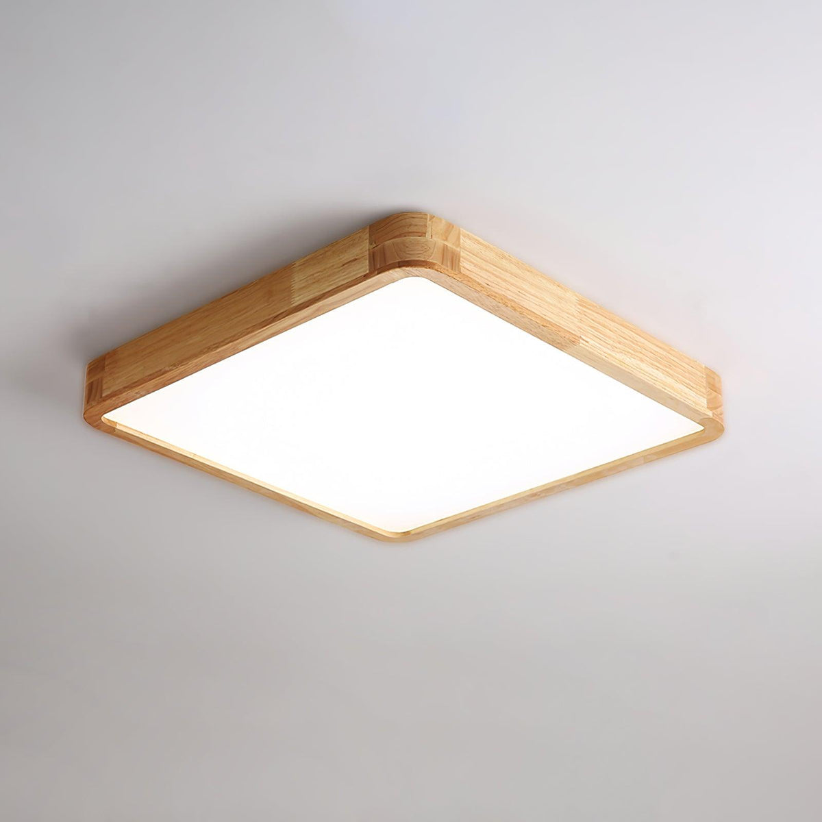 Taklampa i Trä och Akryl | Rund, Fyrkantig eller Rektangulär | Varmvit, Kallvit eller Dimbar LED | 30–80 cm
