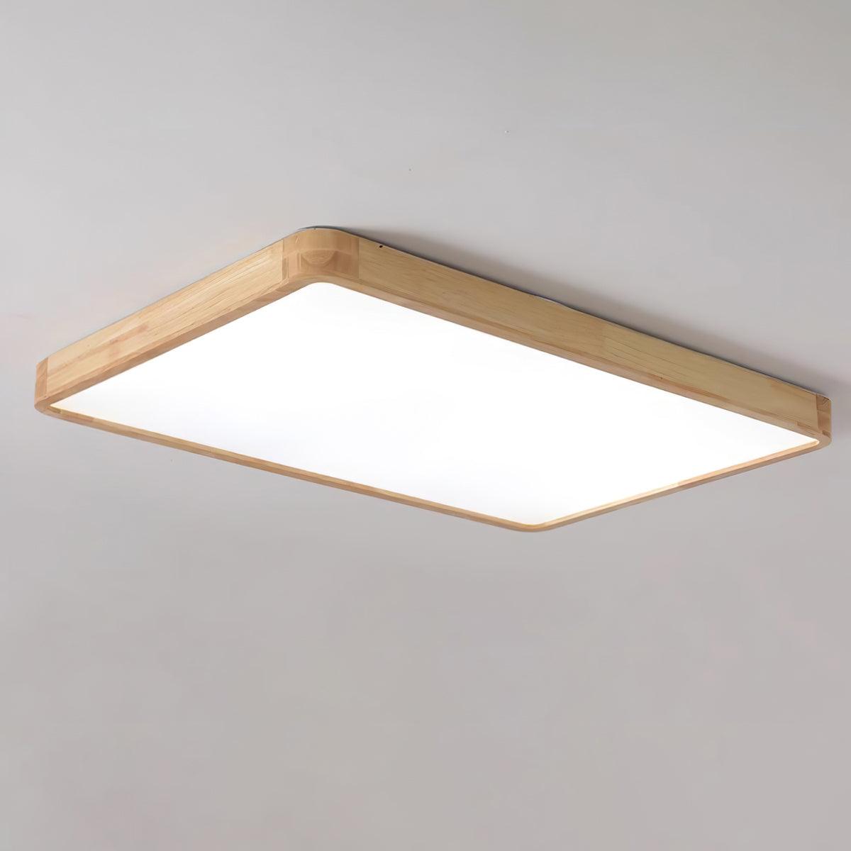 Taklampa i Trä och Akryl | Rund, Fyrkantig eller Rektangulär | Varmvit, Kallvit eller Dimbar LED | 30–80 cm