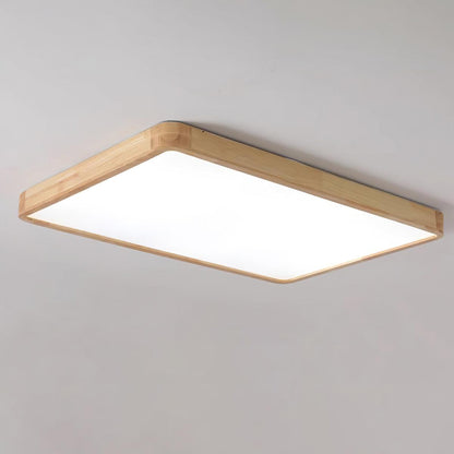 Taklampa i Trä och Akryl | Rund, Fyrkantig eller Rektangulär | Varmvit, Kallvit eller Dimbar LED | 30–80 cm