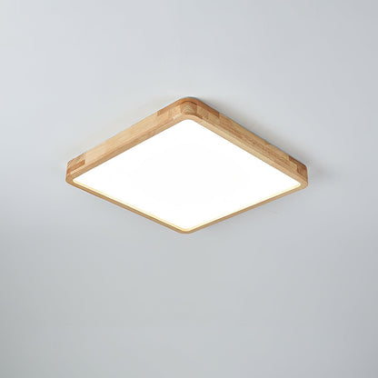 Taklampa i Trä och Akryl | Rund, Fyrkantig eller Rektangulär | Varmvit, Kallvit eller Dimbar LED | 30–80 cm