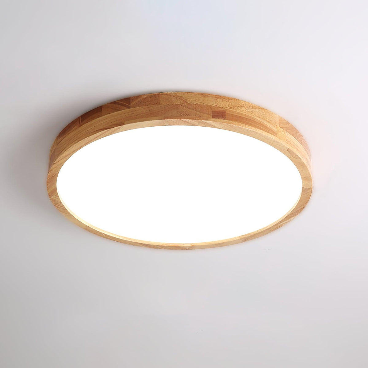 Taklampa i Trä och Akryl | Rund, Fyrkantig eller Rektangulär | Varmvit, Kallvit eller Dimbar LED | 30–80 cm